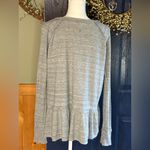 We The Free Free People Coastline Peplum 100% Cot Thermal Long Sleeve Top Size M Photo 4