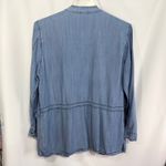 Dress Barn  Sunday‎ XL Chambray Jacket Blue Full Zip Lightweight Shacket 739 Photo 1