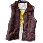 CAbi  size L quilted brown vest with sunflower interior Photo 0