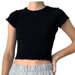 Brandy Melville  Black Crop Top S M Photo 0