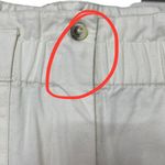 Ba&sh Stone Pants High Rise Cropped Paperbag Ecru Cotton Womens Size S Flawed Photo 8