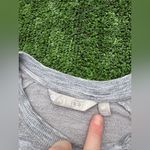 Athleta Criss Cross Hem Gray Long Sleeve Women's Top, Size SP Photo 4