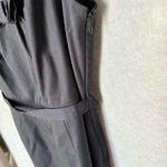 Elie Tahari  Women's Black Ruffle Trim Cap Sleeve Midi Sheath Dress Size 4 Photo 5