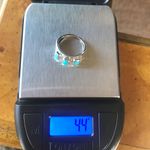 Natural Sleeping Beauty Turquoise Sterling Silver Southwestern Ring Size 5 Photo 6