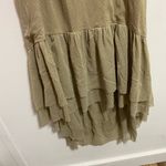 Mia Joy Elegant Olive Green Maxi Dress Size L Photo 2