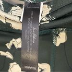 Sam Edelman  Women’s Large Floral Capri Workout Leggings Green White Stretch Photo 4