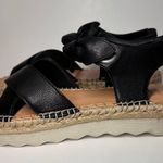 Frye & Co Lula Bow Sandals Women's 7 Comfort Shoes Ankle Tie Platforms Black NIB Photo 7