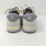 Madewell  Court Low-Top Sneakers White Light Purple 7 Photo 5