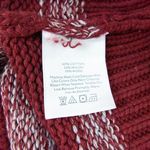 Eddie Bauer NWOT  Turtleneck Striped cotton blend Sweater, Burgundy S‎ Photo 9