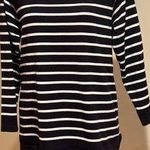 Grace Black & White Stripes Long Sleeves Perfect Fit Sweater SZ M In Good Cond Size M Photo 0