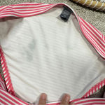 Aerie  Stripes Molded Cup Push Up Bikini Bandeau 34A & Hipster Bottom Pink M Photo 10