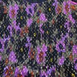 NWT Oliphant Milano Smocked Maxi in Navy Floral Metallic Chiffon Dress L Blue Size L Photo 4