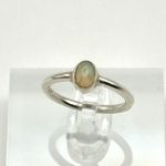 Ethiopian Opal Sterling Silver Ring Size 5.75 Photo 0