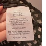 Elk the Label Green Geometric Sheer Crinkle Blouse Long Sleeve Size 8 Photo 5