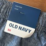 Old Navy NWT  High Waisted Linen Blend Cropped Straight Leg Pants Size 3X XXL Photo 11