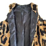 Romeo + Juliet Couture Y2K Faux Leopard Print Mob Wife Fur Vest Size Medium Photo 4