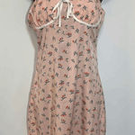 SheIn Shien Womens Midi Dress Adjustable Straps Tie Bow Floral Pink Medium Photo 0