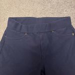 Michael Kors Michael  Dark Blue Pants with Gold Accents and Back Pockets Photo 1