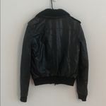 NWT BLK DNM Sherpa Aviator Leather Bomber jacket Size XS Photo 5