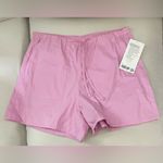 Lululemon NWT Cotton Blend Poplin High Rise Shorts 4” Vitapink Size L Photo 5