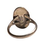 Native American Southwestern Oval Turquoise Silver Marked Mike AB Sterling Ring Blue Photo 5