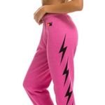 Aviator Nation  4 Bolt Sweatpants Pink Photo 0