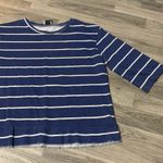 ZARA ❤️ Trafaluc Blue White Stripe Shirt; Medium Women’s Photo 1