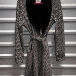 UGG  Cotton Robe Black White Women's Size Large Photo 0