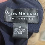 Debra Michaels Dress Womens Size 12 Black Sheath‎ Short Sleeve Professional Chic Photo 4