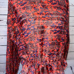 Free People  Small Blouse Paisley Metallic Stripe Shirt Boho‎ Hippie Peplum Photo 0