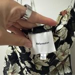 Reformation Floral Cowl Neck Camisole - Black and Cream Photo 3