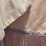 Bebe Neutral Tan Vintage Fringe Vest Photo 6