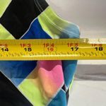 FILA  Sport geometric collared sleeveless M colorful top tennis golf athletic Photo 4