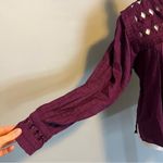 Cleobella  Sabella Peasant Blouse in Aubergine NEW Size Small Photo 5