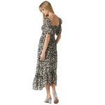 MISA Los Angeles Revolve Misa Diya Midi Maxi Dress Tonal Abstract XS NWT Ruffles Off Shoulder Photo 4
