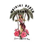 Forever 21  Baby Blue Cropped Baby Short Sleeve Hawaii Graphic Print Top Large Photo 3