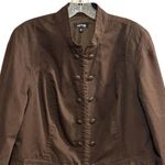 Apt. 9  Women's Military Style Jacket Brown Size L Double-Breasted Photo 1