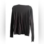 7th Avenue Design Studio Black and Green floral Lace Long Sleeve Cardigan Size S Photo 2