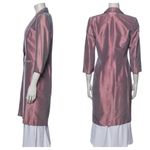 Carolina Herrera Vintage Purple Iridescent Silk Jacket Size 10 Made In Italy Photo 2