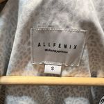 All Fenix White Leopard Crop Jacket Zip Snap Closure Size Small Black Photo 10