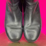UGG  Orion Black Leather Double Buckle Detail Moto Boot Sz 7 Photo 5