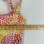 Arizona Jeans Arizona Jean Company Pattern Block Neck Tie Mini Dress Small Orange Photo 3