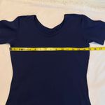 Vintage 70s Bodysuit Navy Blue Short Sleeve Round Neck Homemade? NO Size Size undefined Photo 3