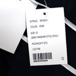 NEW Jenny Packham Womens 0 One Sleeve Bridesmaid Dress Ruched Chiffon Midnight Blue Photo 11