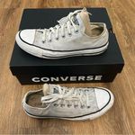Converse all Star Chuck Taylor low top silver glitter lace up shoes sneakers 7 Photo 7