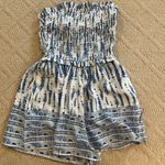 Jessica Simpson Navy Blue Printed Romper Photo 0