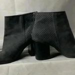 American Eagle WOMENS SIZE 10 GRAY SUEDE LIKE ANKLE BOOT BACK ZIPPER 4”HEEL Photo 13