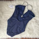 PilyQ  Keyhole Braided One Piece Navy NWT Photo 3