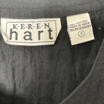 Vintage Keren Hart Patchwork Pink Orange Fall Autumn Jacket Size S Black Photo 2