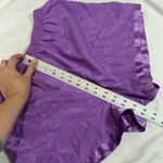 Victoria's Secret Victoria’s Secret Purple Matte Satin Long Sleeve Shorts Pajama Set Photo 9